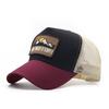 Embroidered mountain cap Outdoor sports mesh baseball cap Color matching breathable mesh cap Mountaineering sun hat