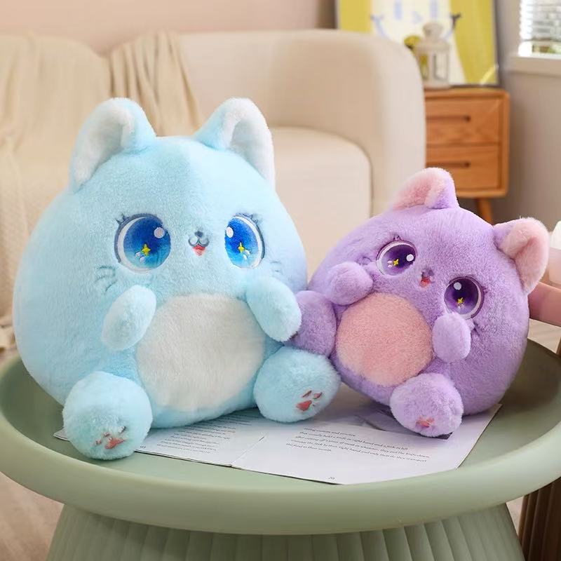 25/35cm Cat Doll Simulation Plush Toy Handmade Doll Cartoon Anime Cute Pillow Cushion Home Decoration Children's Birthday Gift T