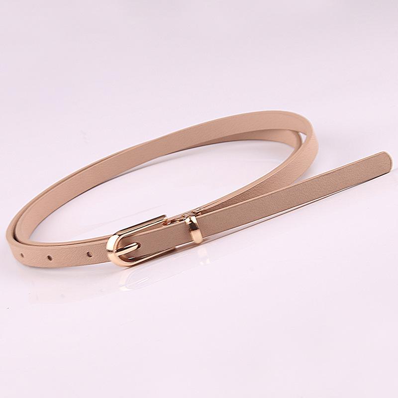 New Multicolor Decorative Leather Waist Belt - Fashionable and Versatile for Ladies