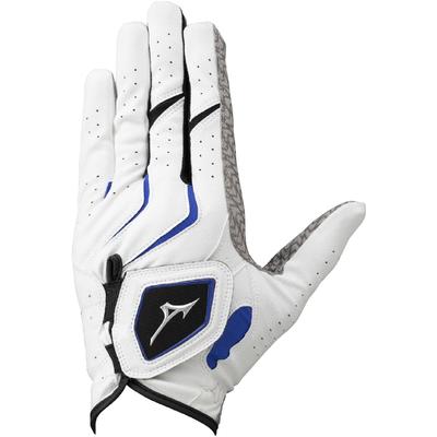 Mizuno Luva de Golfe Dupla Esquerda 5MJML401, Grip, Masculina, Mão, Branco/Azul, 24cm,