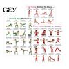 Quick Start Fitness Guide 3Pcs Women's Workout Poster Set, Strength Training for Arms Legs Targeted Muscle Hips, Exercise Chart Home Gym, Wall