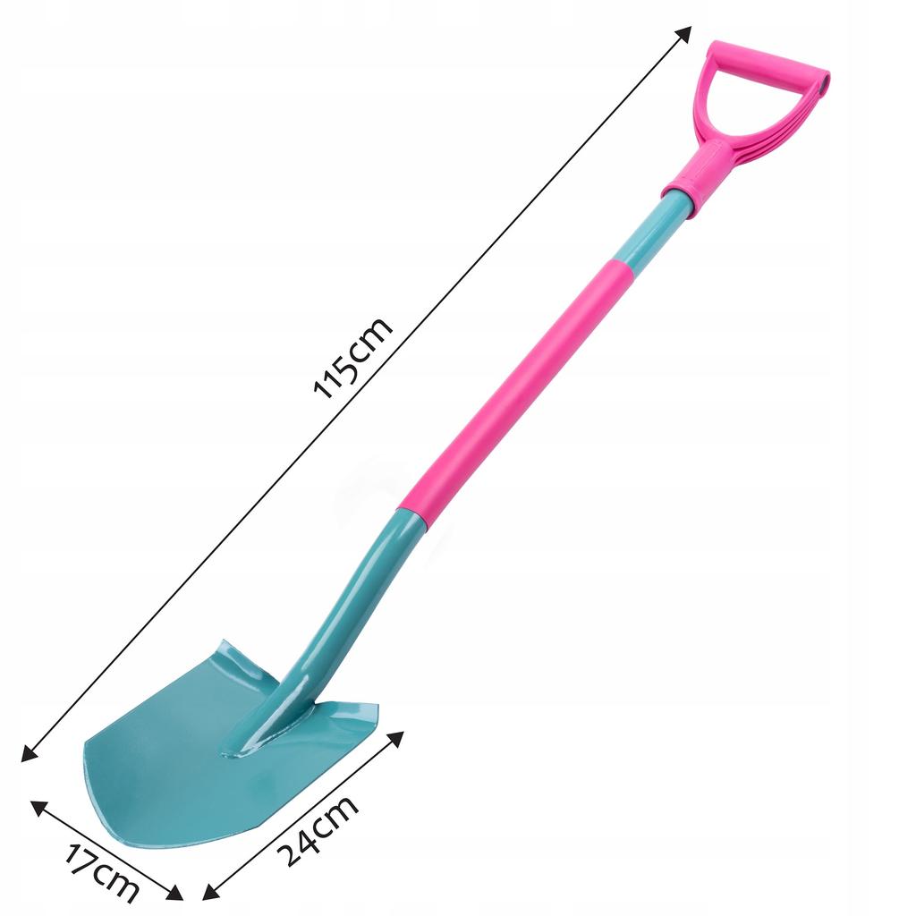 KADAX Spade Shovel Sharp Ladies 115cm Metal Garden Handle Ergo