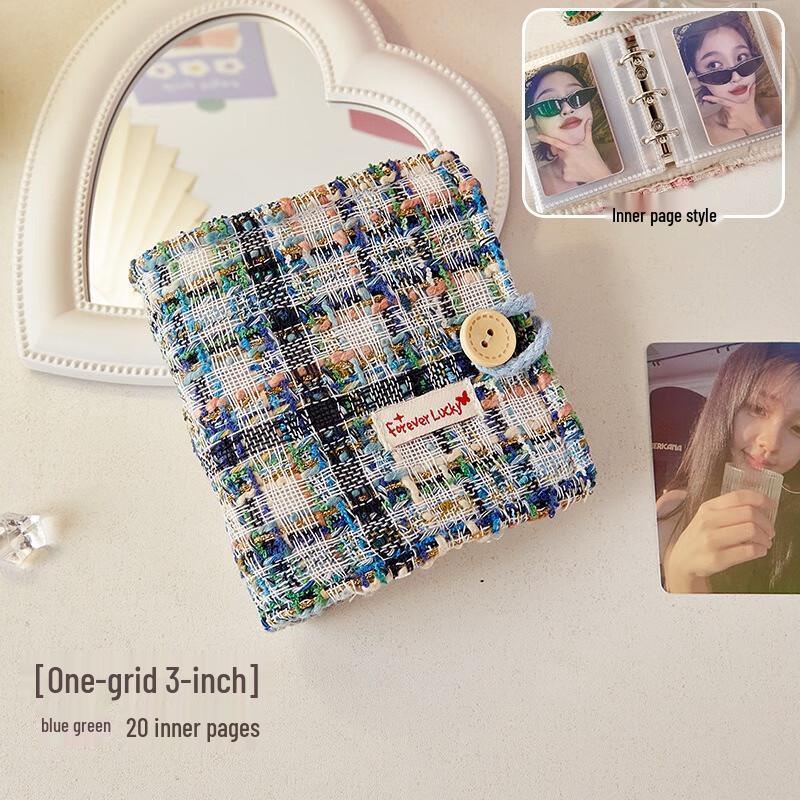 Элегантный тканевый мини-альбом для фото и открыток Fumede - 9-дюймовый (Набор из 2)