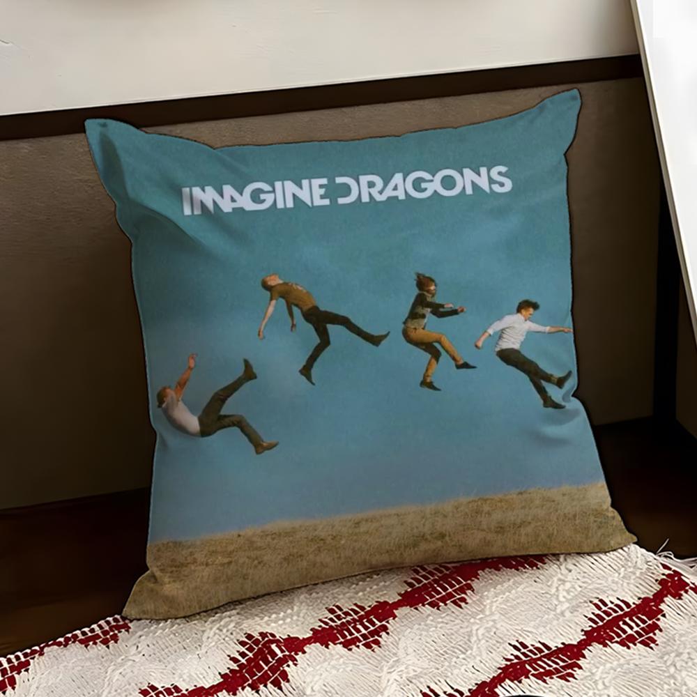IImagine DDragons Cushion Cover Reversible Soft Durable Pillow Cover Home Car MultiScene Use for Daily Comfort
