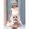 Fashion Children's Dresses New Fashion Loose Cute 3D Animal Pattern Children Girls Sleeveless Dresses