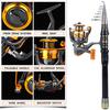 Fishing Rods Reels Combos 1.5m-3.0m Travel Telescopic Fishing Rod 12BB Fishing Reels for Bass Carp Fishing