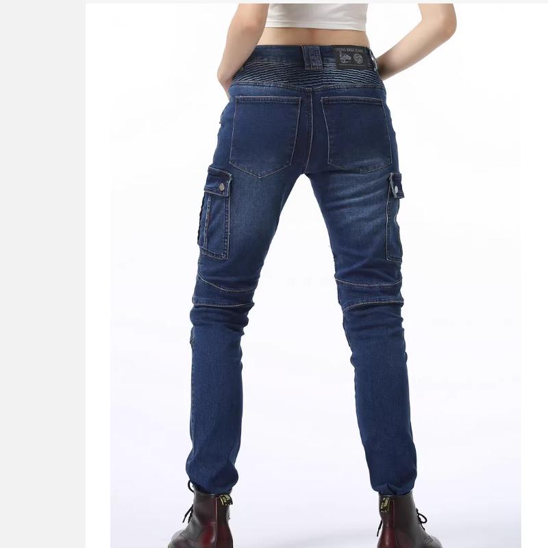 LOONG+BIKER Motorsykkelkjørebukser Jeans For Kvinner+ Offroad Motorsykkelbukser Anti-Fall Bukser