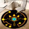 1pc Eye of the Goddess Round Carpet, Made of Polyester,Perfect for Decorating Office Chairs, Living Rooms Fplt062