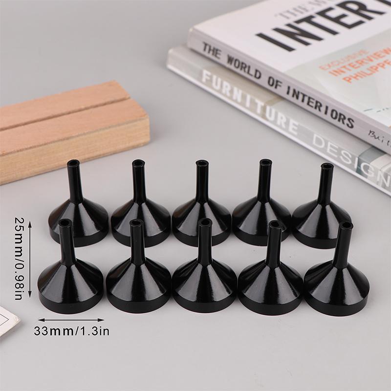 10Pcs Mini Metal/Plastic Aluminum Funnel Small Funnels For Perfume Mini Liquid Essential Oil Funnels Empty Bottle Packing Tools