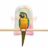 Soft Plush Bird Hammock Winter Windproof Bird Parrot Hammock Tent Bird Shawl Parakeet Cage Warm Cave Hanging Nest Bed Hideo N6M4