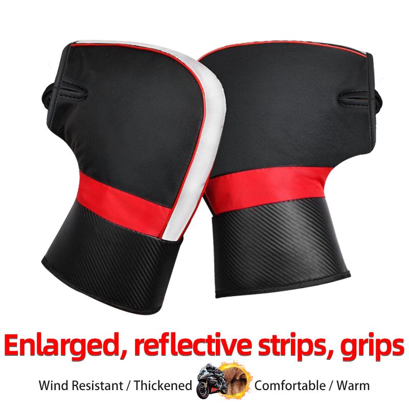 Motorcycle Riding Handle Winter Gloves Warm Handle Waterproof Windproof Scooter Handle Insulation Sleeve Motorcycle Accessor