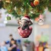1pc Elephant Christmas Hanging Ornament,Christmas Theme Creative Decoration,Cute Keychain Car Hanging Accessory,Party Decoration