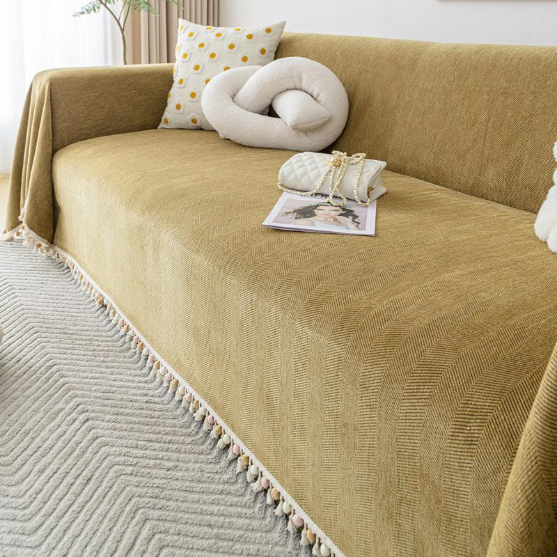 Uniwersalny wodoodporny pokrowiec na sofę z mikrofibry: Całoroczny, Odporny na mocz, Jednolity kolor
