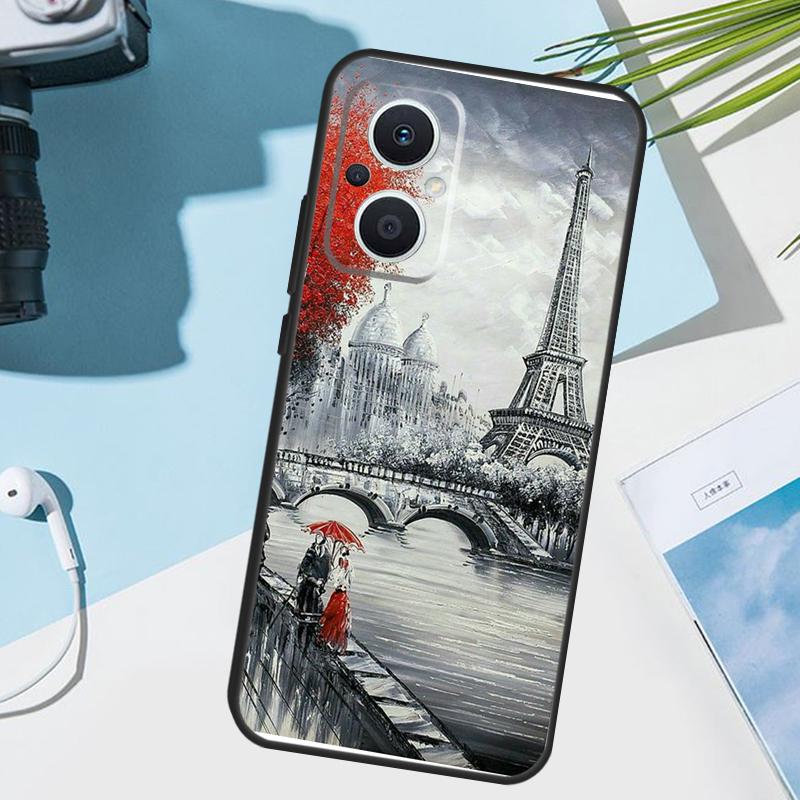 Paris Eiffel Tower France Cover For OPPO Reno 8 7 Lite 10 11 12 13 14 Pro 11F 12F 13F 14F OPPO Find X8 X5 X9 Pro Case
