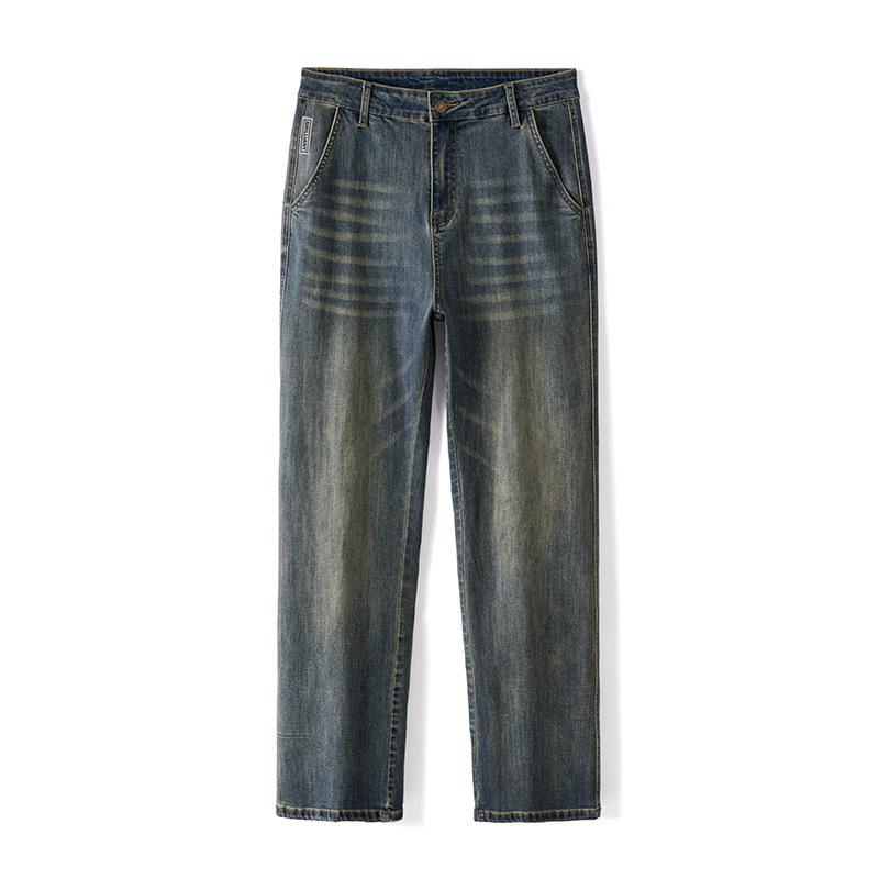 American High Street Teenager Jeans Men's Loose and Handsome Flared Trousers