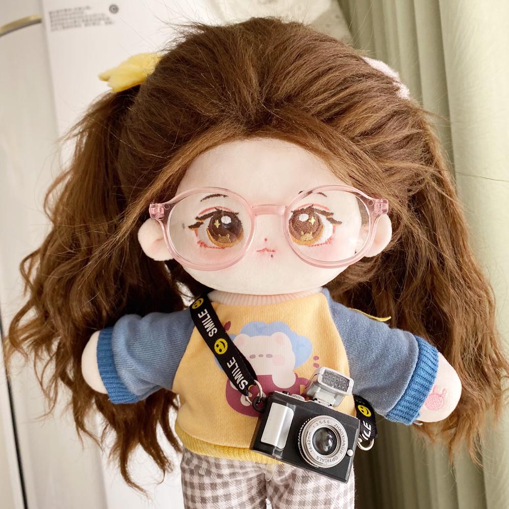 Dla 10cm Lalek Bawełnianych Okulary Śliczne Plastikowe Okulary dla Lalek Macaron Lalki BJD Zabawkowe Okulary Akcesoria