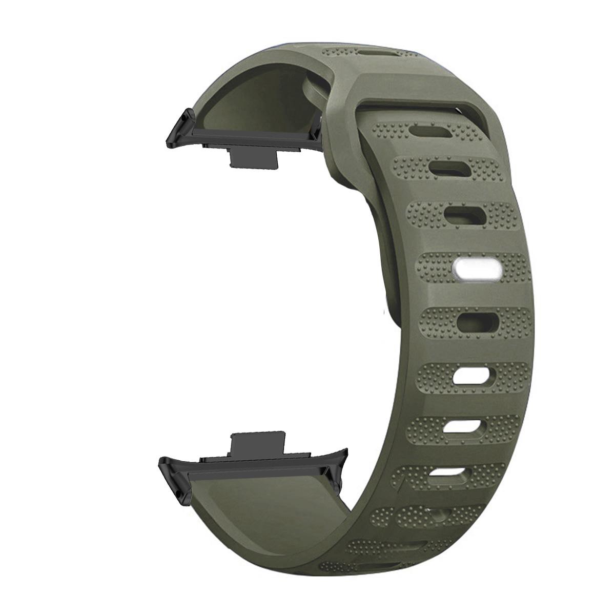 

Силиконовый ремешок для Redmi Watch 5 4 Сменный браслет для Xiaomi Mi Band 9 Pro Mi Band 8 Pro Аксессуары для браслета зелёный/чёрный