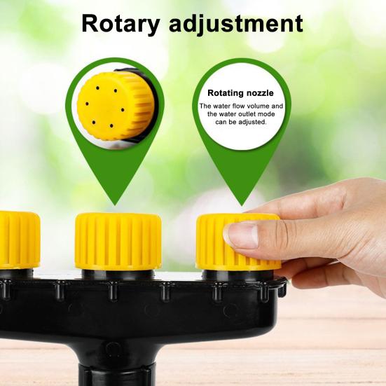 Sprinkler Sprayer Nozzle High-Strength Weather-Resistant Large Flow Rate Ergonomic Anti-Slip Handle Multi-nozzle Water Sprayer