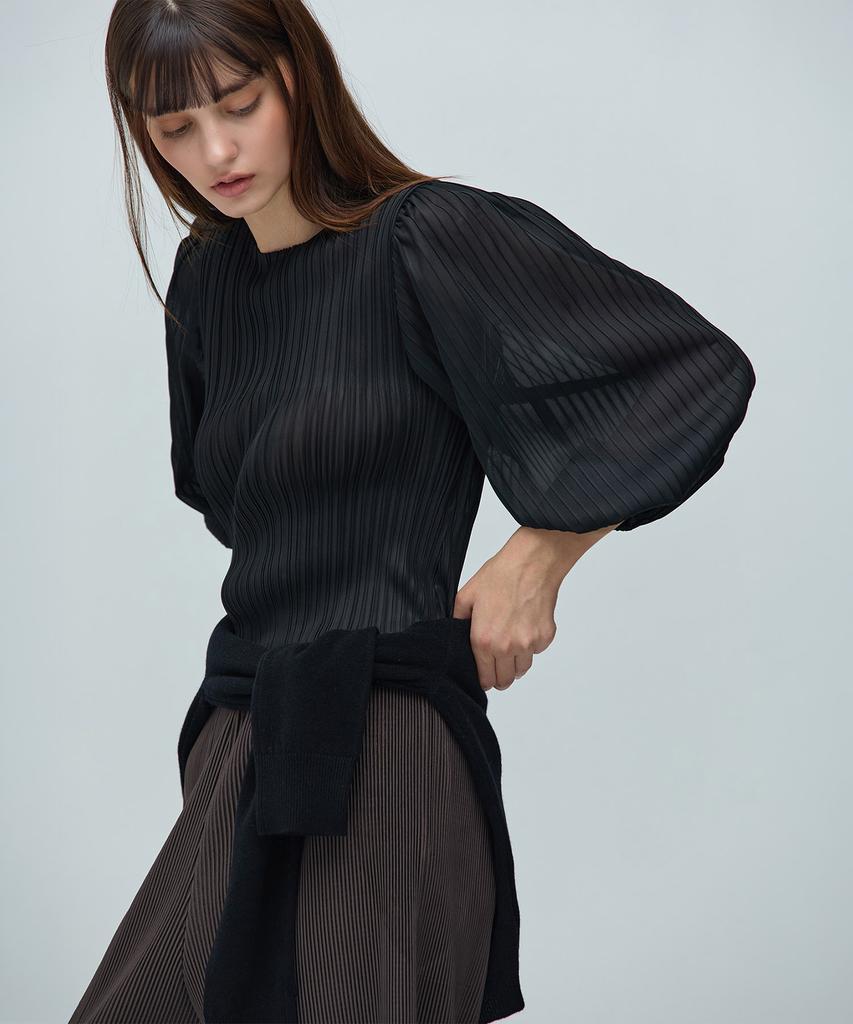 YOYOYOY Triple Pleated Puff Blouse 3 Colors