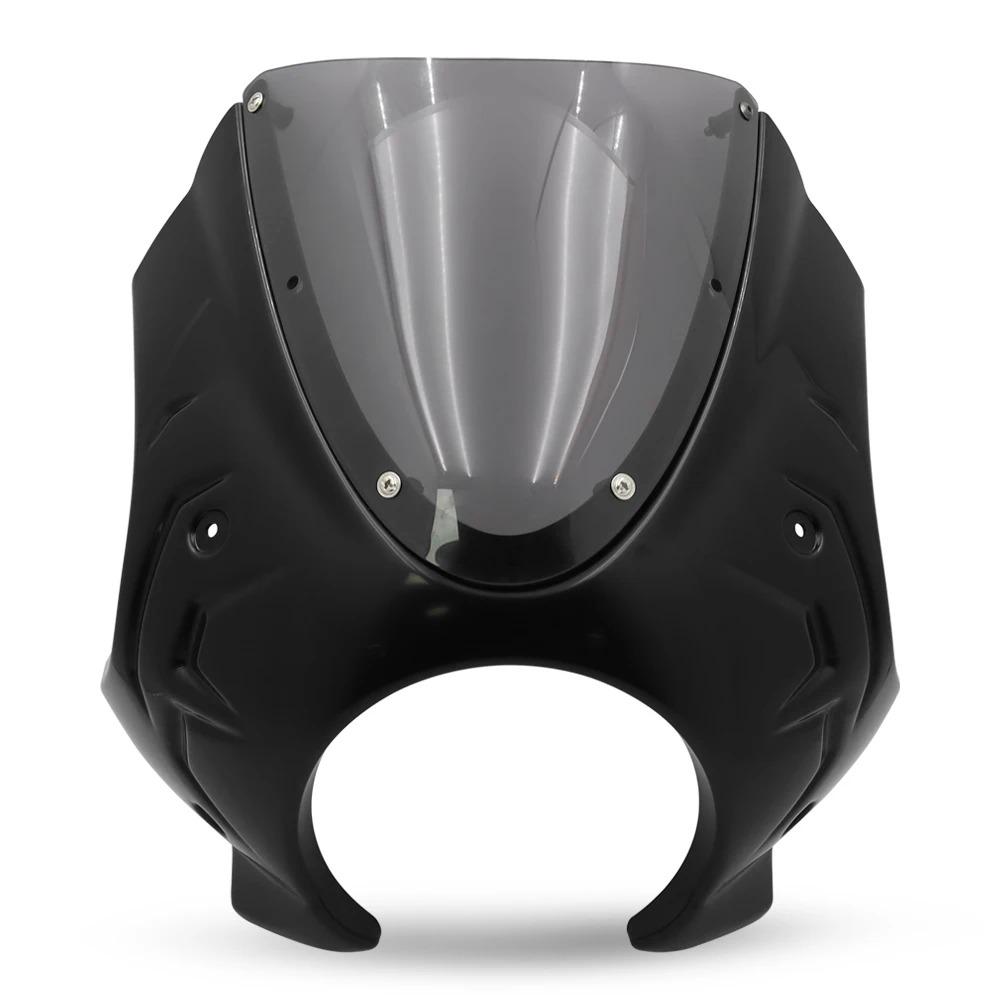 Aerodynamics Headlight Cover For SV 650 X 2019 2020 SV650X Motorcycle Front Wind Shielding SV 650X Front Windshield Nose Fairing чёрный