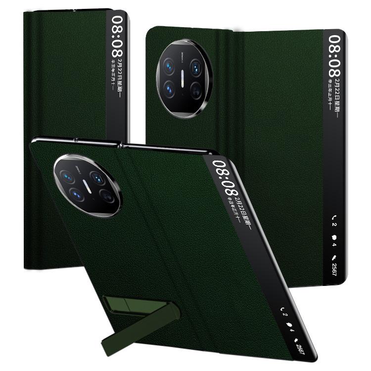 Ultra-Thin Leather Smart Window Case for Huawei Mate X5