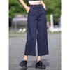 Tennis Wide-leg Pants for Women In Summer Thin Style High Waist Straight Pants Small Eight-point Loose Casual Nine-point Pants