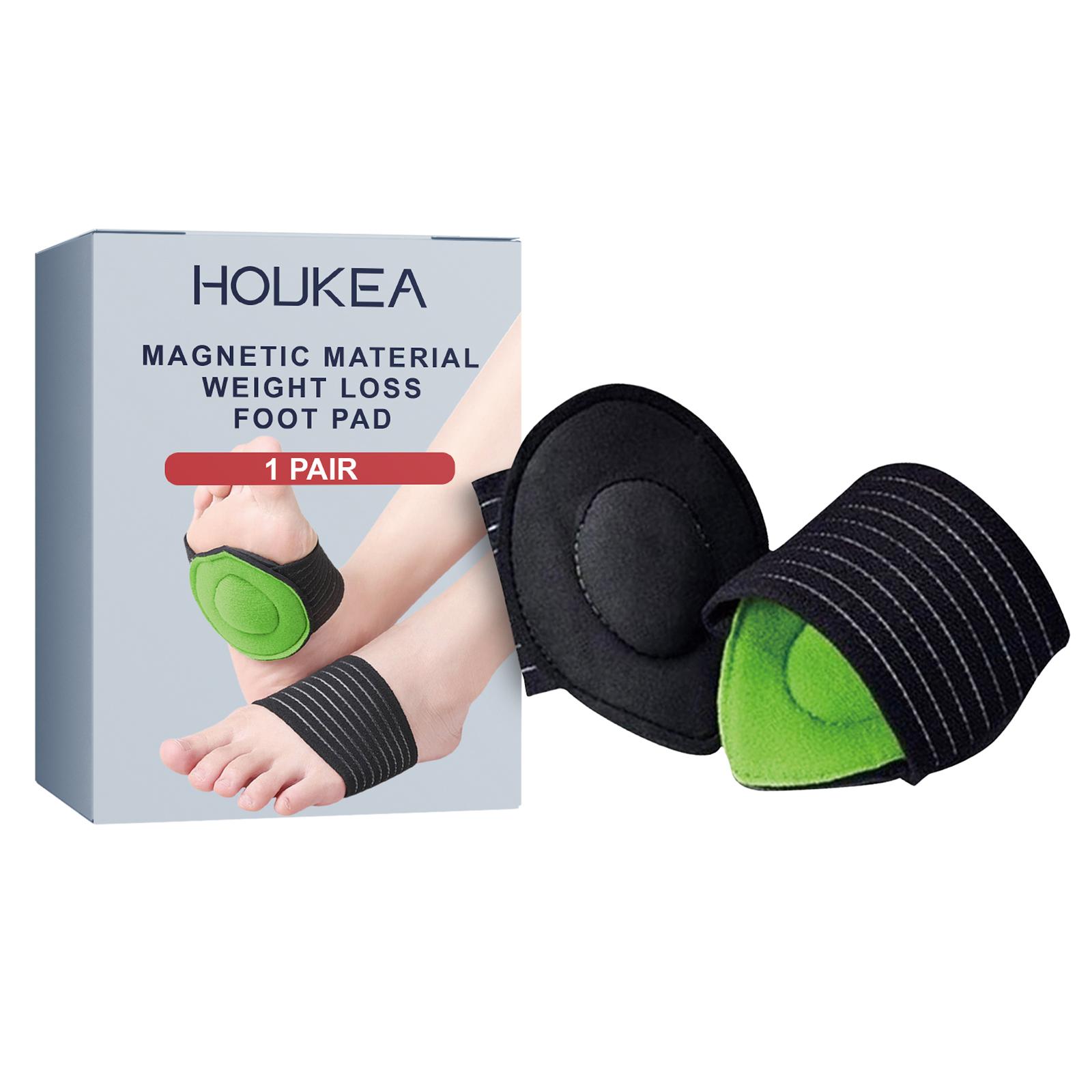 

HOUKEA HKB05-A014-1-GY1 1 Pair Acupoint Magnetic Therapy Front Foot Pad Relieve Fatigue Weight Loss Foot Pad A
