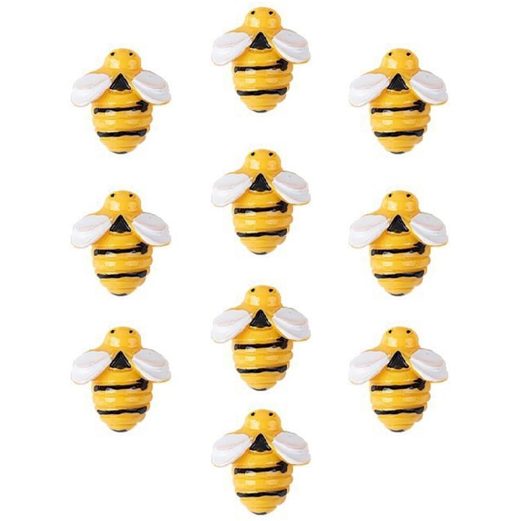 Hairhoop Brooch Appliques Cartoon Honeybee/Ladybugs Flatback Sticker for Handmade Headbands Craft Project Hairclip Decors
