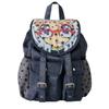 Star Cartoon Print Nylon Backpack With Waterresistant Design For Students And Casual Use