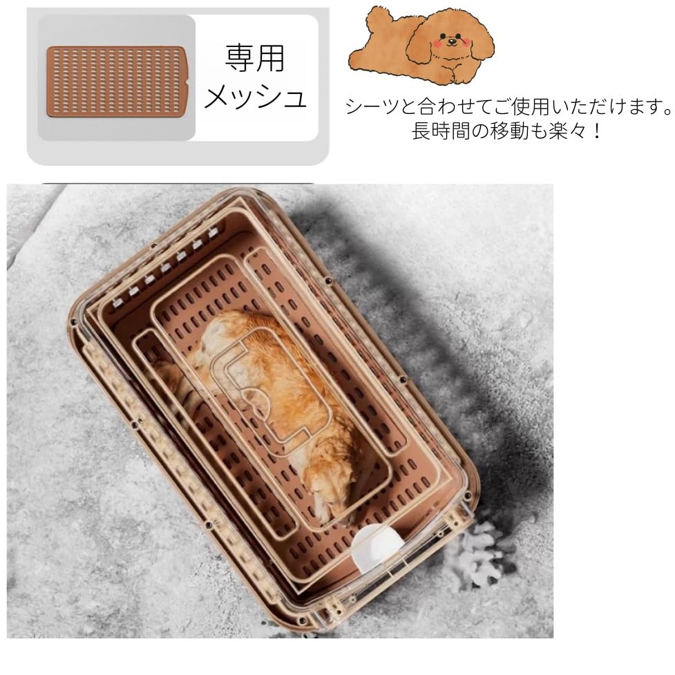 Makikotoma msmr Hundebox Haustiertransportbox Mittelgroßer Hund Großer Hund Kleiner Hund Katzentransportbox Hartschalenbox Haustierbox Tragetasche Für Mehrere Haustiere Auto