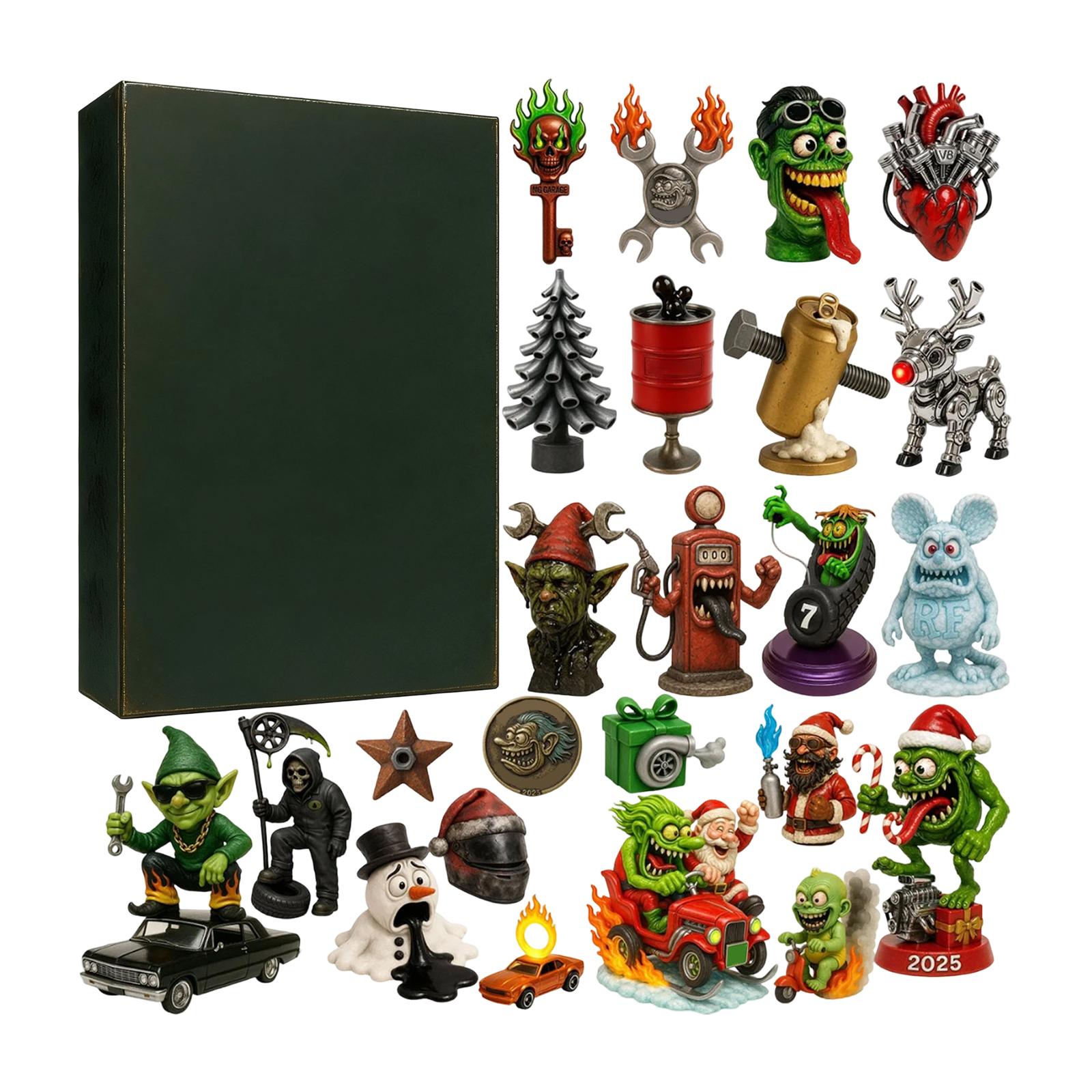 

Christmas Arrival Calendar, Spend A Happy Christmas Countdown Together, 24 Acrylic One Size