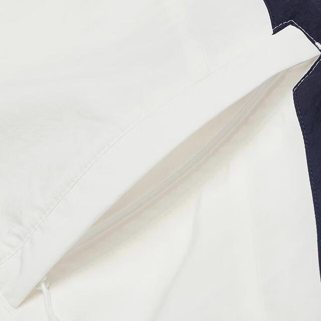 Fila Casual Color Block Retro Stand Collar Loose Versatile Jacket Men Jacket Cloud-Mushroom-White F71M429707F-WT