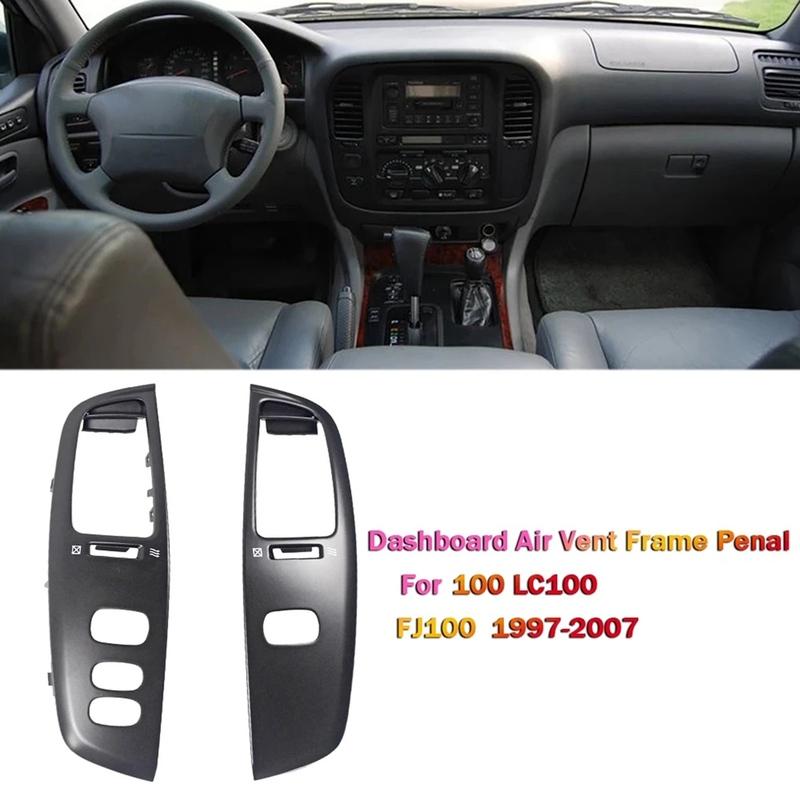 Car Interior Dashboard Air Vent Frame for Toyota Land Cruiser 100 LC100 FJ100 97-07 Air-Conditioning Outlet