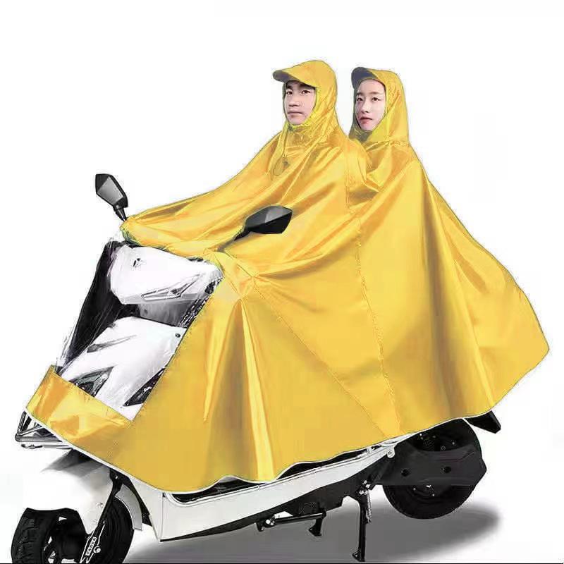 Extra Thick XL Stormproof Rain Poncho for Electric Vehicles - Unisex Full Body Motorcycle Cover with Foot Protection