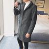 Frühlings- und Herbst-Mittellang-Windbreaker Koreanische Ausgabe Herren Wollmantel Herren Großer Mantel Herrenbekleidung