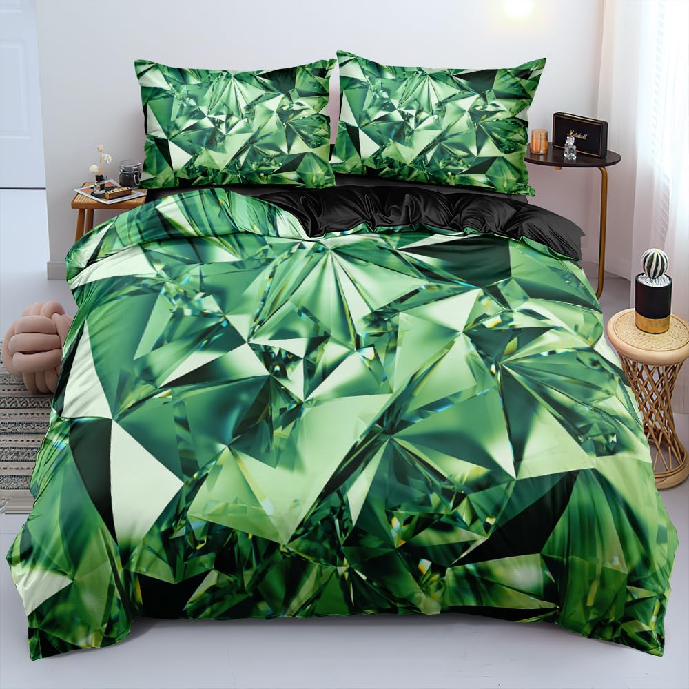 Czarny Geometryczny Zestaw Poszewek na Kołdrę Rozmiar King Chłopięce Poszewki na Kołdrę Zestaw Pościeli Fajny Czarny Czerwony Estetyczny Design Nowoczesny Wystrój Sypialni