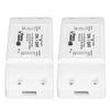 2 Stück Mini Smart WiFi Schalter Sprachsteuerung Timerfunktion Drahtloser Fernbedienungsschalter AC90-250V