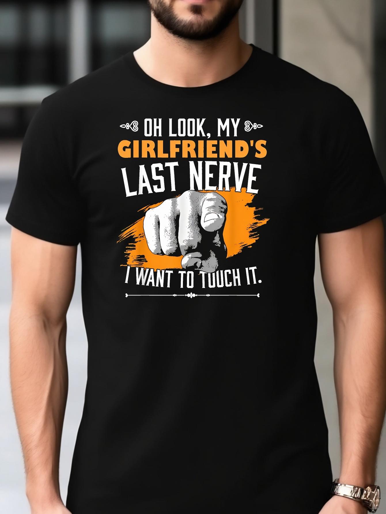 Black T-shirt with Bold Orange Graphic - Oh Look XL