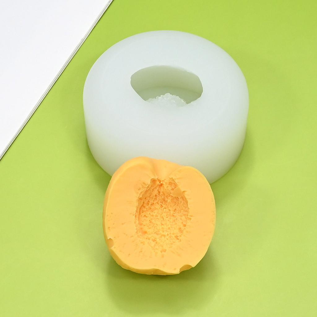 Food Grade Silicone 3D Apricot Mold for Creating Fondant Cake Chocolate Baking Mould for Parties and Celebration