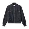Unisex Vintage Streetwear Moto Jacket Cotton Blend Casual Outerwear
