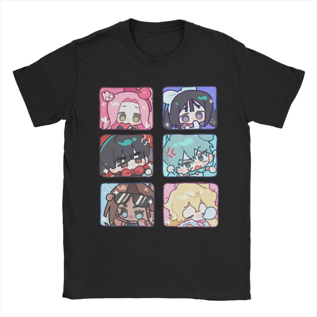 Alien Stage Anime For Unisex Unisex T Shirts Mizi Sua Till Ivan Hyuna Luka Unique Short Sleeve Tshirt Cotton Plus Size Clothing