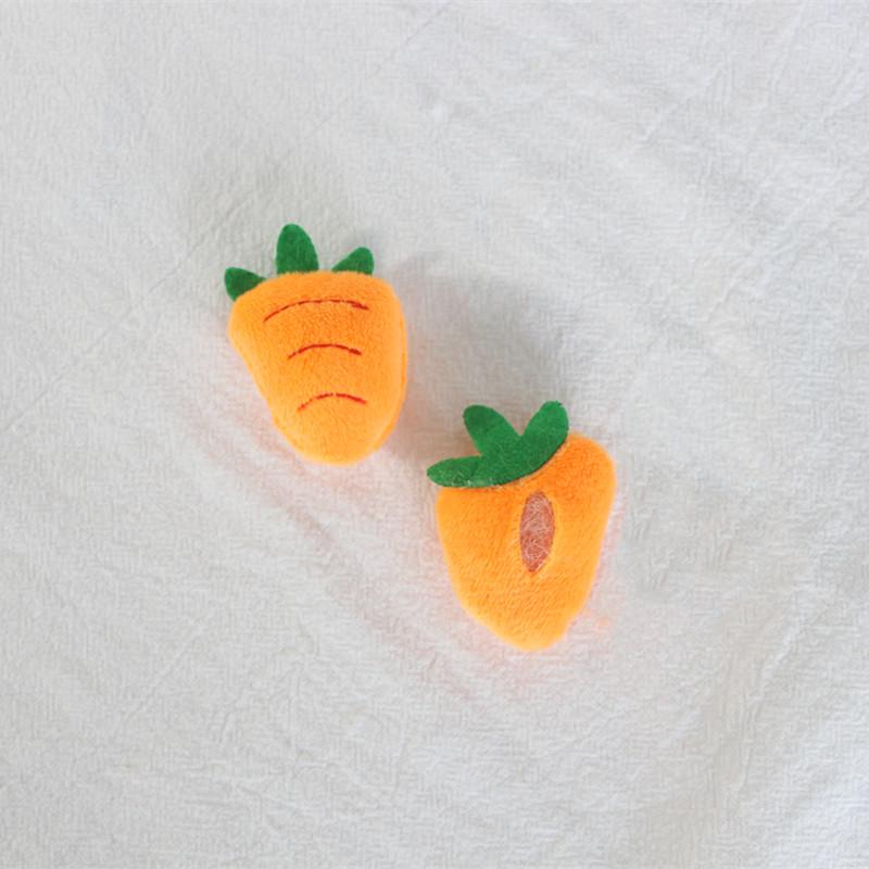 Adorable White Bunny Carrot Brooch - Cute Plush Rabbit Accessory for Bags, Hats, and Clothes