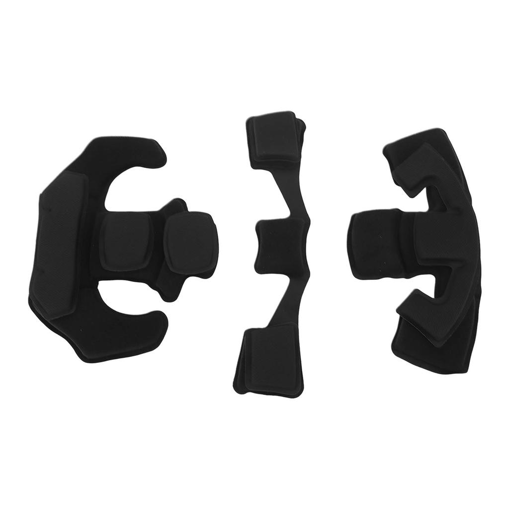 Helmet Lining Set Nylon Sponge Helmet Pads Chin Strap Replacement for ACH for MICH for Wendy for FMA for EXF Helmets Black Sponge