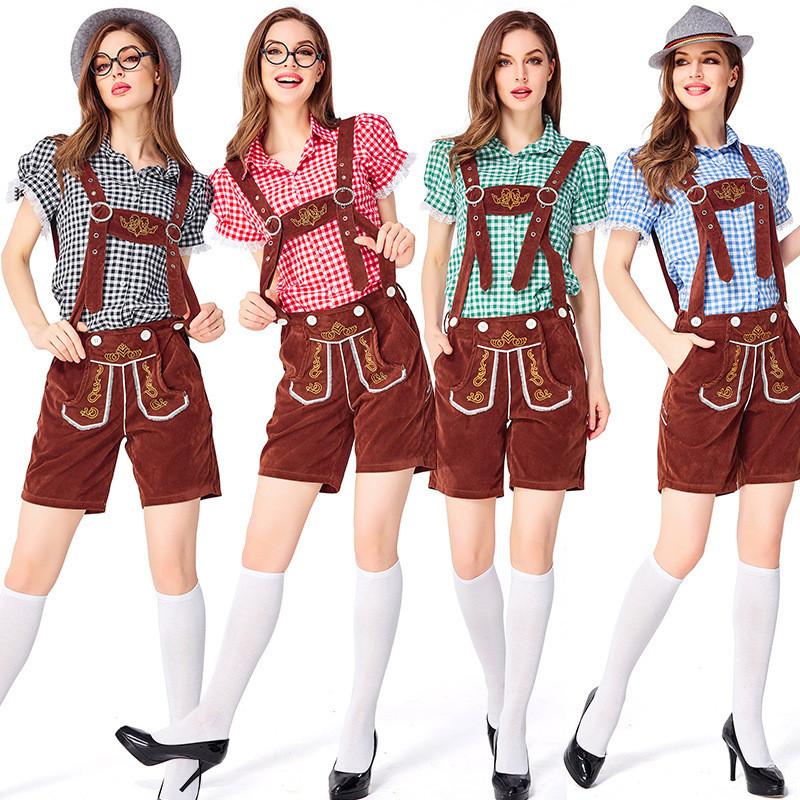 Beer Cosplay Bavarian Costume Set For Women Halloween Party Stage Performance