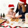 Christmas Serving Tray Compact Food Organizer with Lid Snackle Box Charcuterie Container for Treats Nuts Fruit Popcorn Dip
