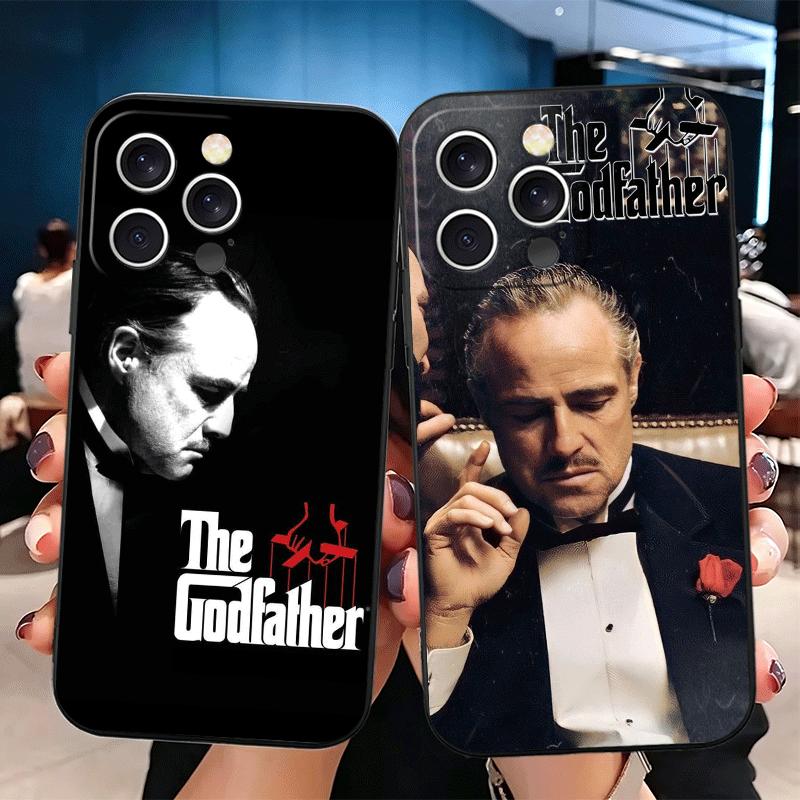 The Godfather TV Soft Phone Case for iPhone 16 16E 17 Air 15 Pro Max 14 Plus 13 Mini 11 12 7 Black Cover Back Shell