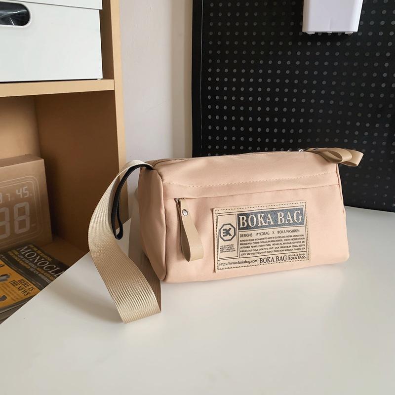 

Japanese ins wind small satchel men s trendy brand niche design sense bag women s, simple and versatile messenger bag small square bag хаки