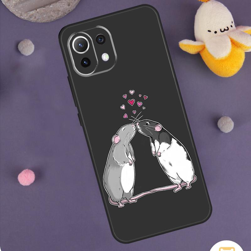 Cute Cartoon Animal Rat Case For Xiaomi 15T Pro 13T 14T 14 15 Ultra 17 Pro Max POCO F8 Pro F5 F6 F7 X5 X6 X7 Cover