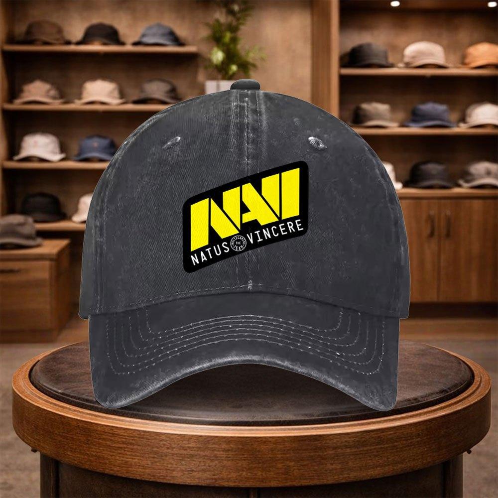 A Natus Vincere Printed Baseball Cap a Casual Duckbill Hat Stylish And Adjustable for Outdoor Use Suitable for Travel And Bea