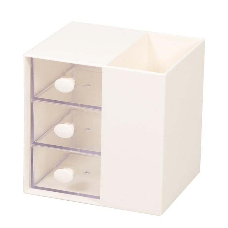 Nový organizér na tužky a psací potřeby s přihrádkami a zásuvkou, stojánek na kosmetiku, Kawaii doplňky na stůl, pro dívky, do kanceláře, školy, na pracovní plochu